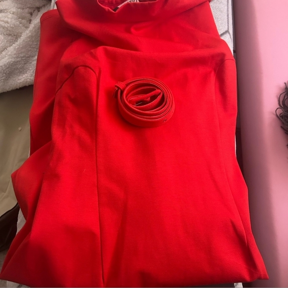 Vixen by Micheline Pitt - Bad Girl Wiggle Dress In Tomato Red, Size 2XL NWT - Picture 2 of 3